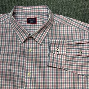 UNTUCKit‎ Dolcetto WF Mens XXXL Pink Blue Plaid Wrinkle Free Button Down Shirt